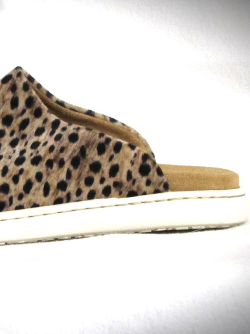 Womens Ladies BORN Leopard Pattern Velvet Sport Slides Clogs Shoes 9 M Orig $140 - Picture 7 of 11